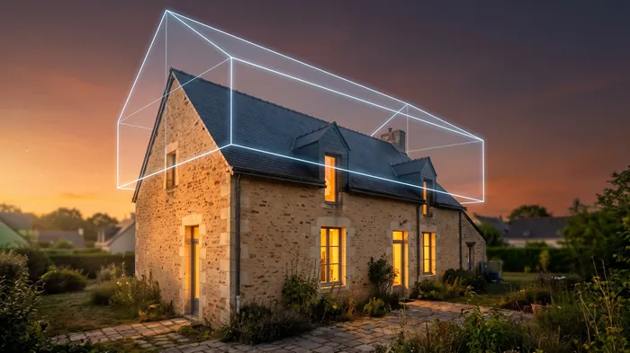 Le gabarit sur une maison nantaise
